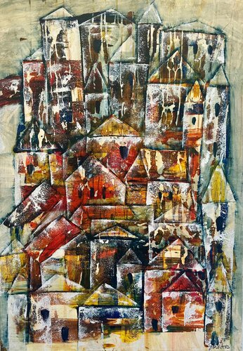 Italian village by SMKA.art, Painting for Sale on Singulart