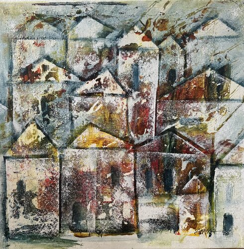 Small Village von SMKA.art, Malerei kaufen auf Singulart