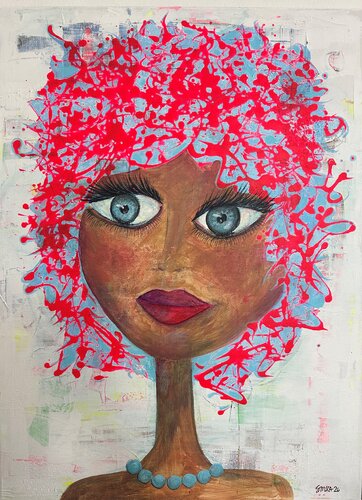Sally Blu von SMKA.art, Malerei kaufen auf Singulart
