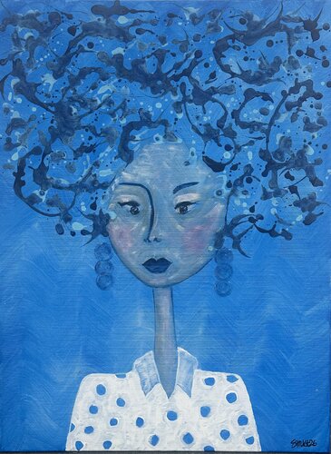 Blue von SMKA.art, Malerei kaufen auf Singulart