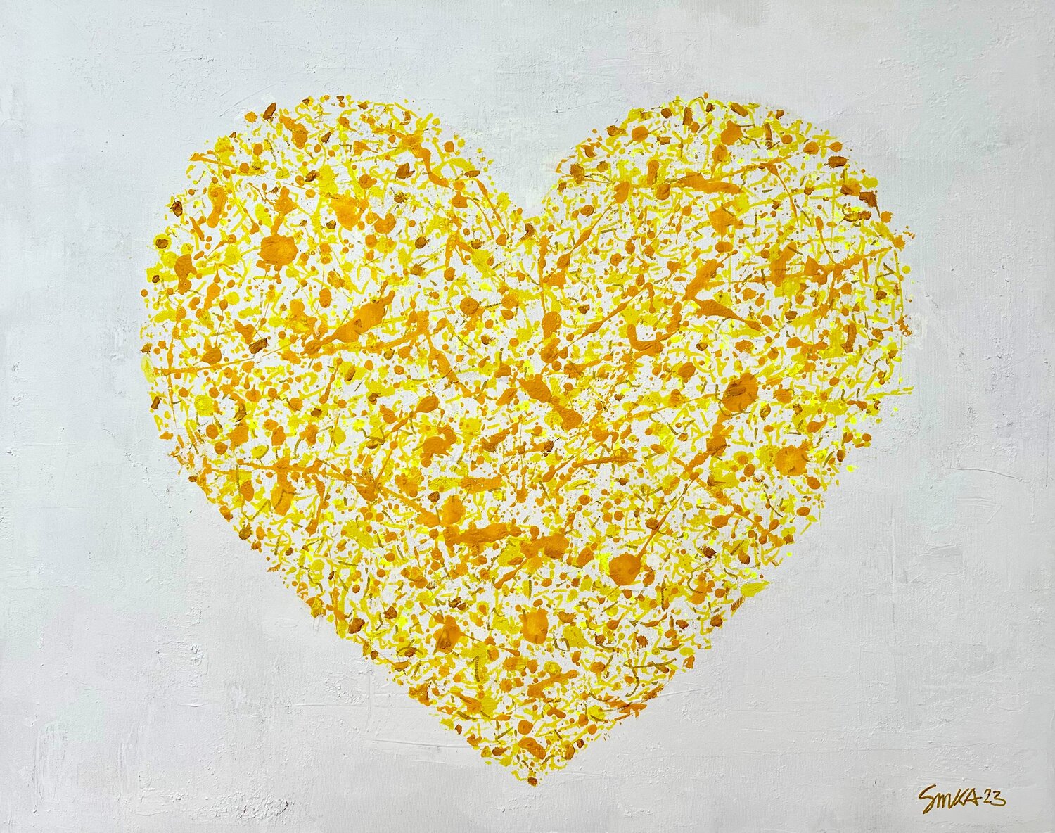 Heart yellow SMKA.art