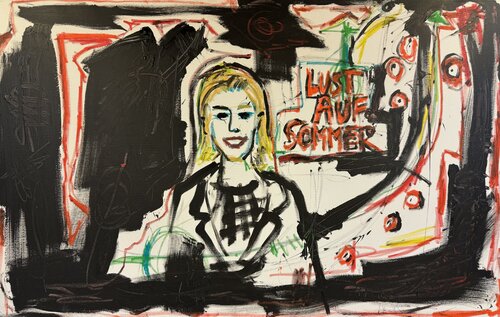 Lust auf Sommer - in the mood for summer par Meinrad Hoyer, Peinture en vente sur Singulart