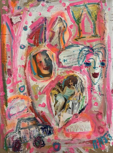 Schöne neue Welt - Beautiful new world de Meinrad Hoyer, Pintura a la venta en Singulart