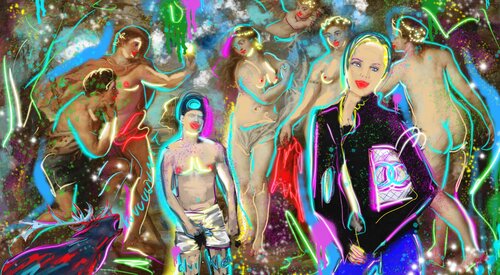Das Urteil des Paris - The judgment of Paris von Meinrad Hoyer, Druck kaufen auf Singulart