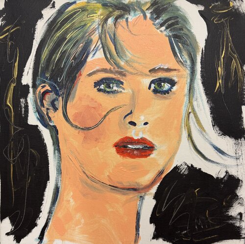 Scarlett, oh… look…… - Scarlett - oh… sieh mal…. par Meinrad Hoyer, Peinture en vente sur Singulart