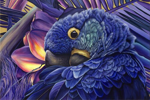 Macaw Parrot by Katya Rozz, 油畫 for Sale on Singulart