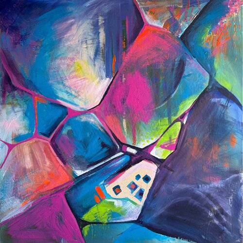 Inner Geometry by Katya Rozz, 油畫 for Sale on Singulart