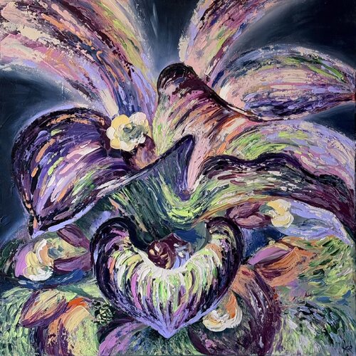 Night Bloom by Katya Rozz, Painting for Sale on Singulart