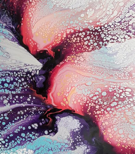 Purple Swipe di Dennis Bätz, Pittura in vendita su Singulart