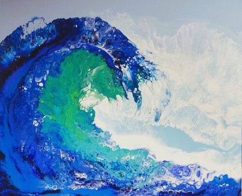 Big Wave di Dennis Bätz, Pittura in vendita su Singulart