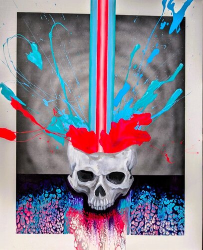 Skull von Dennis Bätz, Malerei kaufen auf Singulart