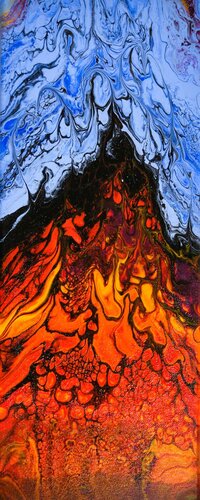 Feuerberg, Nr. 202037 by Dennis Bätz, 회화 for Sale on Singulart