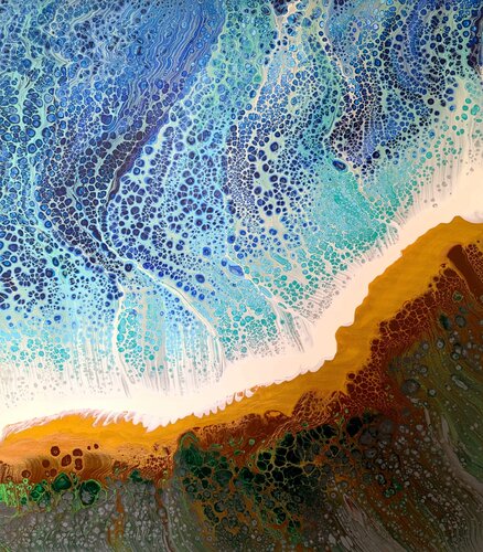 Golden Coast, Nr. 202394 di Dennis Bätz, Pittura in vendita su Singulart