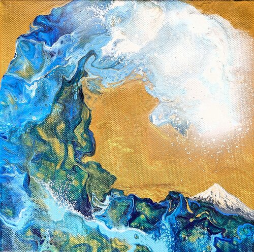 The "little" Big Wave, Nr. 2026140 par Dennis Bätz, Peinture en vente sur Singulart