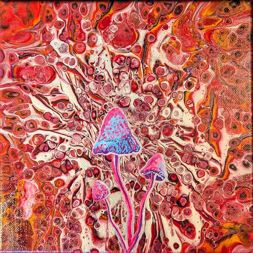 Magic Mushrooms 2, Nr. 2026144 par Dennis Bätz, Peinture en vente sur Singulart