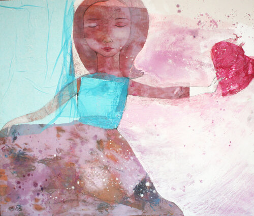 bolso corazón de Cristina Perelló, Pintura a la venta en Singulart