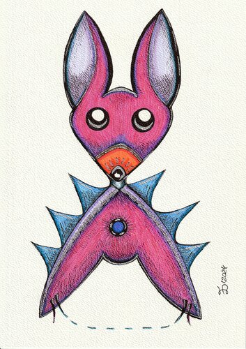 Tobo. Fantastic creatures series. von Ewa Dura, Zeichnungen kaufen auf Singulart