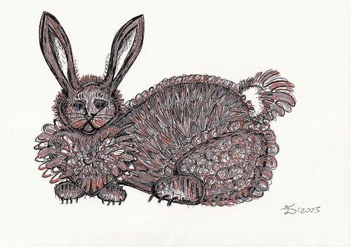 Lovo. Fantastic creatures series. de Ewa Dura, Dibujo a la venta en Singulart