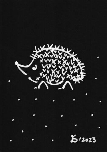 The Hedgehog by Ewa Dura, 소묘 for Sale on Singulart