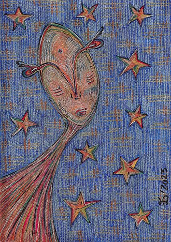 Starman di Ewa Dura, Disegno in vendita su Singulart