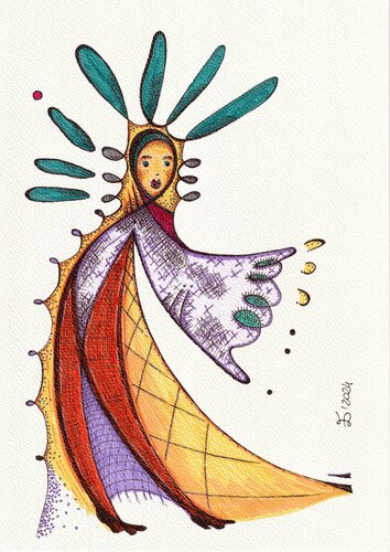 Invitation van Ewa Dura, Tekening te koop op Singulart