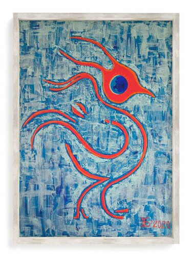 The Elements. Fire. Bird. van Ewa Dura, Schilderij te koop op Singulart