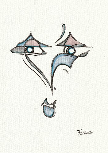 The Face. The Stories par Ewa Dura, Dessin en vente sur Singulart