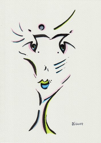 Connection par Ewa Dura, Dessin en vente sur Singulart