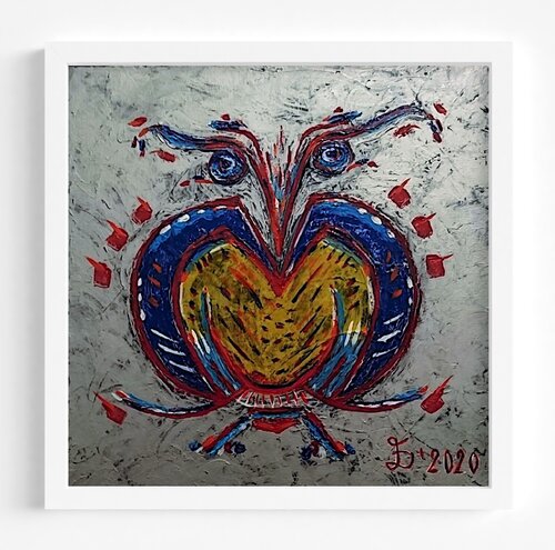 Fairy-Tale Bird - Omen I von Ewa Dura, Malerei kaufen auf Singulart