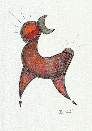 Foresto. Fantastic creatures series. by Ewa Dura, 소묘 for Sale on Singulart