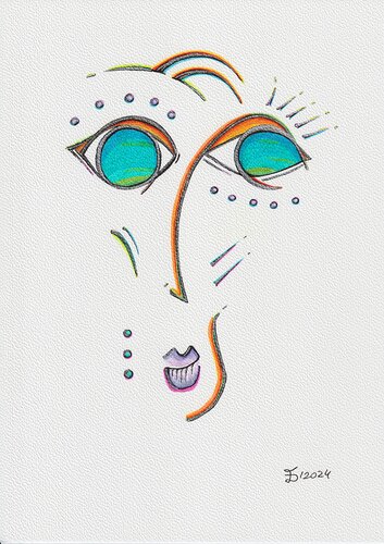 Into the Sun par Ewa Dura, Dessin en vente sur Singulart