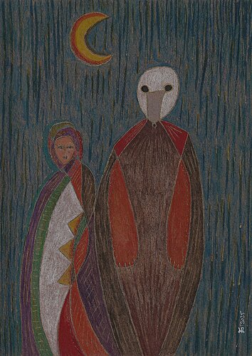 Thumbelina. Night. van Ewa Dura, Tekening te koop op Singulart
