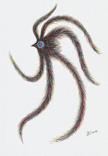 Glimo. Fantastic creatures series. by Ewa Dura, Drawing for Sale on Singulart