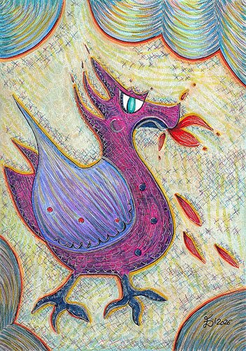 Draco. Fantastic creatures series. van Ewa Dura, Tekening te koop op Singulart