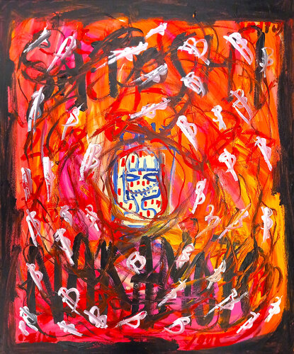 "One Bitcoin" N°94 van 0xec6d0, Schilderij te koop op Singulart