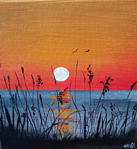 Al tramonto van Melissa Gazzola, Schilderij te koop op Singulart