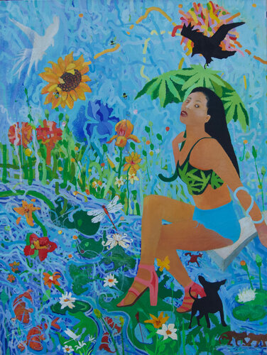 Shelter di Richard Heley, Pittura in vendita su Singulart