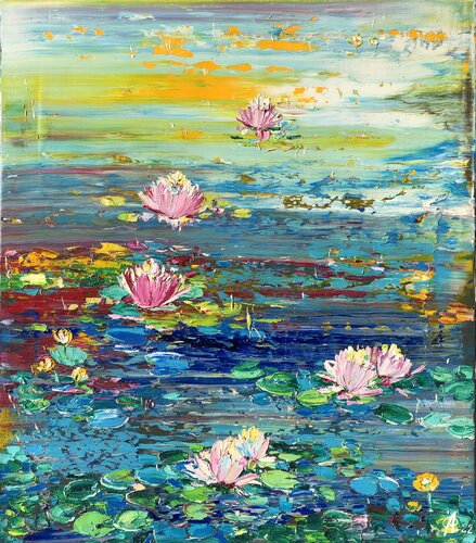 Morning lilies di Svitlana Andriichenko, Pittura in vendita su Singulart
