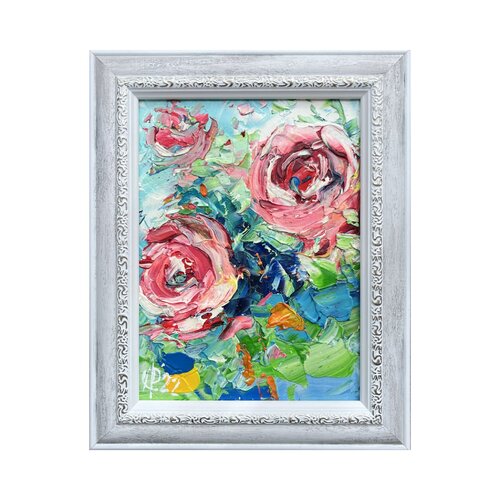 Tea roses van Svitlana Andriichenko, Schilderij te koop op Singulart