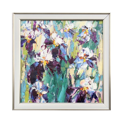 Lush irises von Svitlana Andriichenko, Malerei kaufen auf Singulart