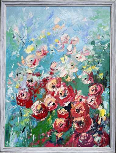 Rose garden by Svitlana Andriichenko, 회화 for Sale on Singulart