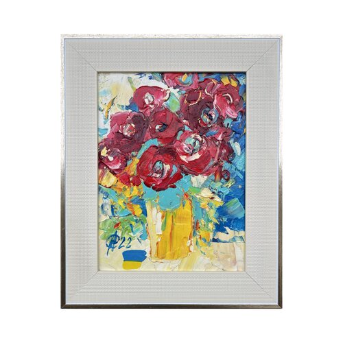 Pomegranate roses von Svitlana Andriichenko, Malerei kaufen auf Singulart