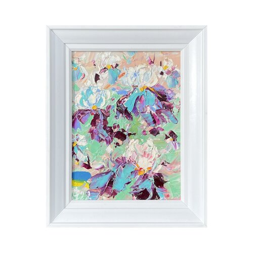 Loving irises von Svitlana Andriichenko, Malerei kaufen auf Singulart