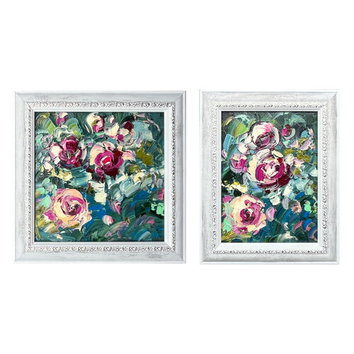 Flower collection (2 oil paintings “Nostalgia“, “Déjà-vu“) di Svitlana Andriichenko, Pittura in vendita su Singulart