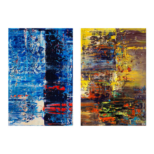 Collection of  2 oil paintings ("Frosty Kiss.A89", "Athena.A68") di Svitlana Andriichenko, Pittura in vendita su Singulart