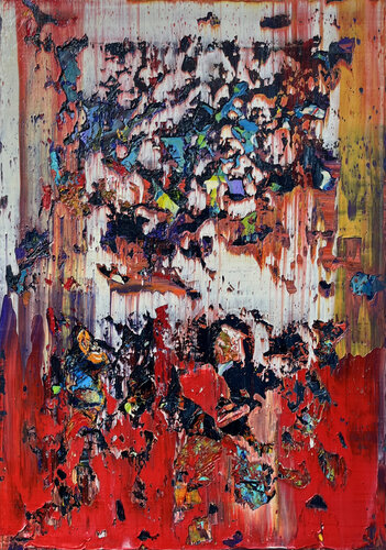 Memory of a burning city van Svitlana Andriichenko, Schilderij te koop op Singulart