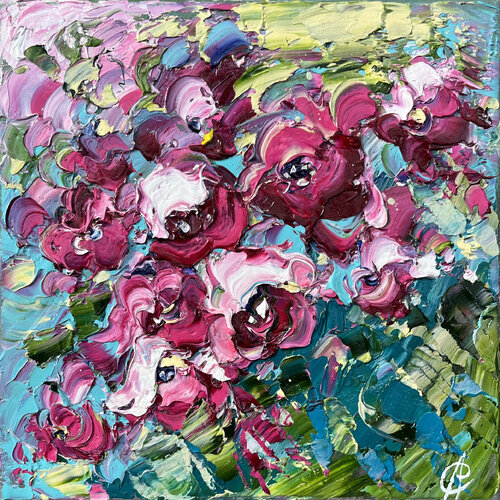 Garnet necklace van Svitlana Andriichenko, Schilderij te koop op Singulart