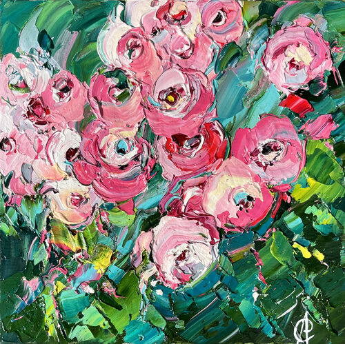 Val-De-Marne roses van Svitlana Andriichenko, Schilderij te koop op Singulart