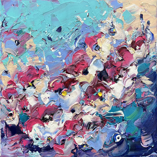 Flower blizzard di Svitlana Andriichenko, Pittura in vendita su Singulart