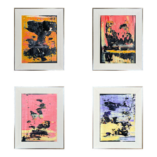 Quadriptych ("Voice of lava", "Ancestral dreaming", "Fragments of dawn", "Whisper of twilight") von Svitlana Andriichenko, Malerei kaufen auf Singulart